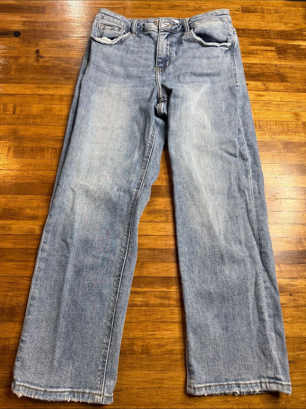 Lovervet by Vervet Jeans Classic Light Wash Wide Leg Jeans Sz 27/5 (x1)